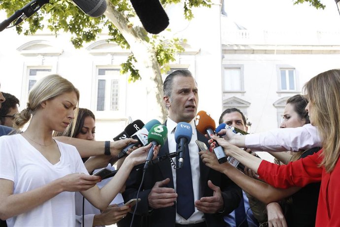 Imagen de archivo del secretario general de Vox y abogado de la acusación popular en el juicio por el 'procés' independentista, Javier Ortega-Smith.