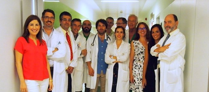 Grupo de investigación del CIBERCV en el Hospital Virgen de la Victoria de Málaga