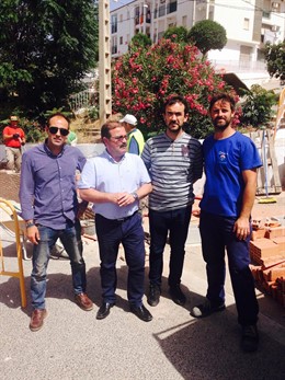 Visita a las obras de Diputación en Cambil