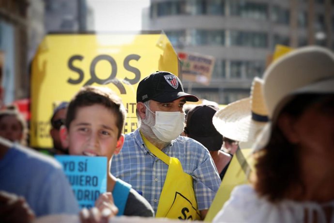 Manifestación a favor de Madrid Central en Madrid