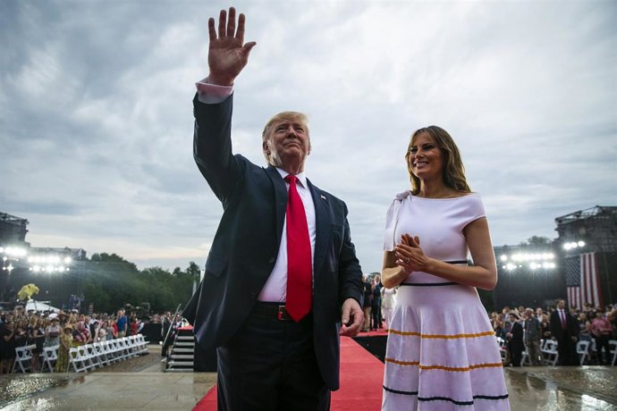 Donald Trump y su esposa, Melania Trump