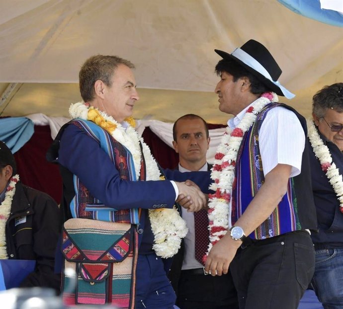 José Luis Rodríguez Zapatero y Evo Morales