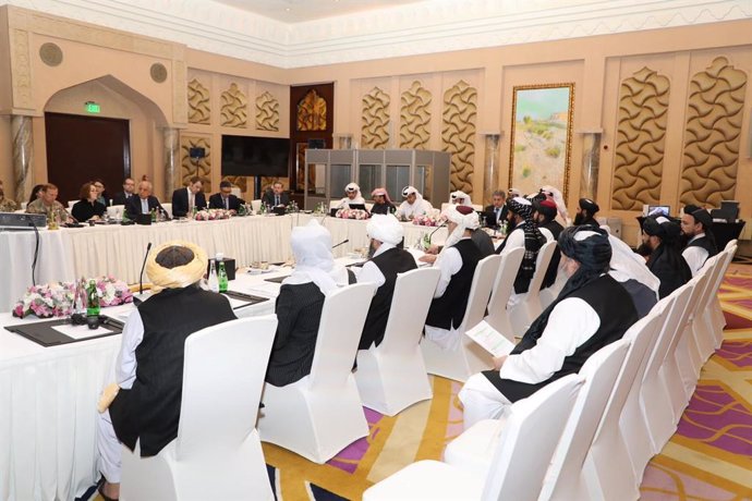 Encuentro entre los talibán y representantes de EEUU en Doha (Qatar)
