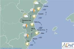 Predicción de Aemet para la Comunitat Valenciana del 6 de julio de 2019
