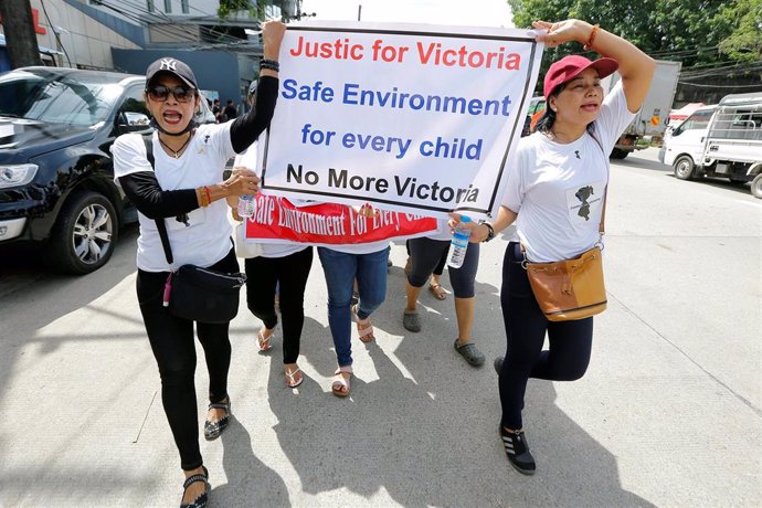 Manifestación en Rangún contra un caso de violación infantil