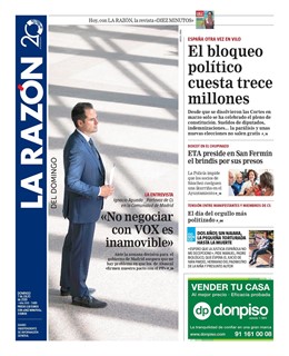 Portada de La Razón