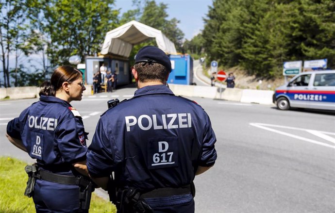 Imagen de agentes de la Policía austriaca. 