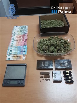 Efectivos intervenidos en la operación 'Galatzó' contra el tráfico de estupefacientes