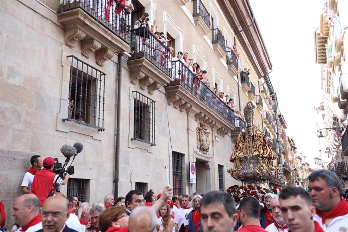 La Procesión de San Fermín este domingo 7 de julio.