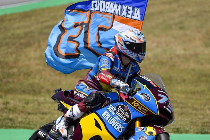 MARQUEZ Alex (Spa) Marc VDS (Kalex), ambiance, portrait celebration during Moto 2 Catalunya motorcycle Grand Prix 2019 at the Circuit de Barcelona-Catalunya from June 14 to 16, 2019 in Spain - Photo Studio Milagro / DPPI