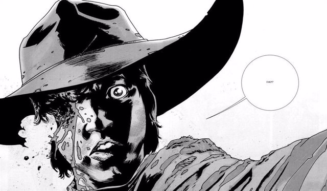 Carl en los cómics de The Walking Dead