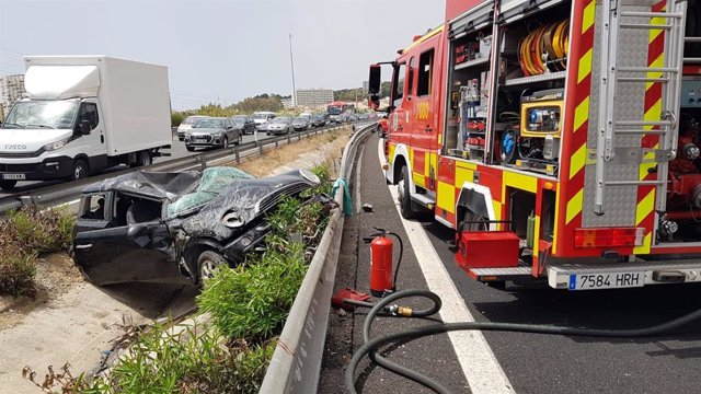 Accidente de tráfico en Málaga capital con cuatro heridos