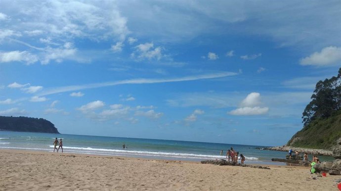 Playa de Rodiles, en Villaviciosa.