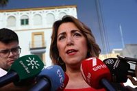 Susana Díaz defiende a Marlaska y pide a Cs que reflexione si es compatible "gobernar" con Vox y defender derechos Lgtbi