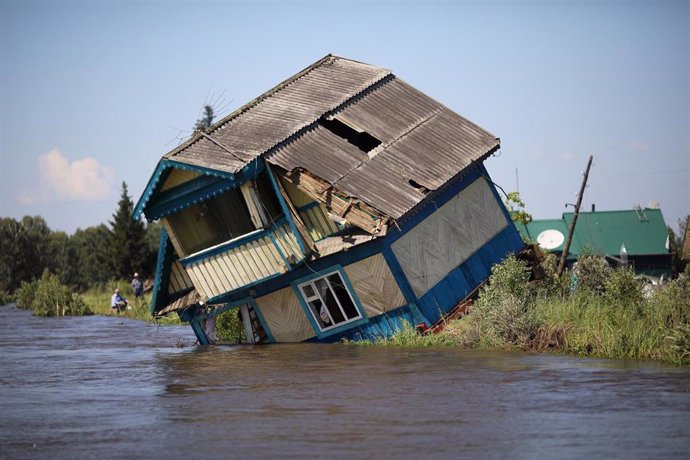Las inundaciones en la localidad de Tulun, en la región de Irkutsk