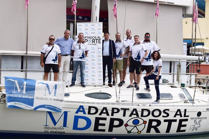 La Diputación de Málaga apoya a la primera tripulación con discapacidad que competirá en la Copa del Rey de Vela