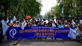 Foto: ¿Por qué llevan cinco semanas de huelga los profesores en Chile?