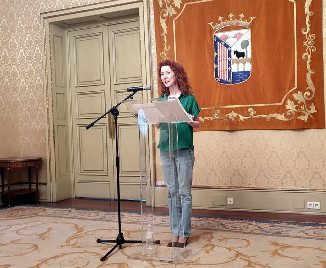 La concejal Ana Suárez en rueda de prensa