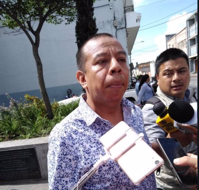 Aldo Dávila en rueda de prensa