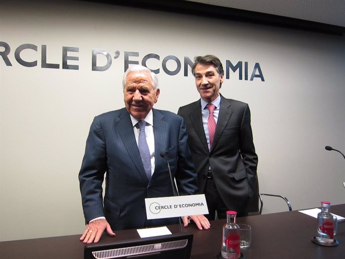El president de Ficosa, Josep Maria Pujol, i el conseller delegat de Ficosa, Xavier Pujol