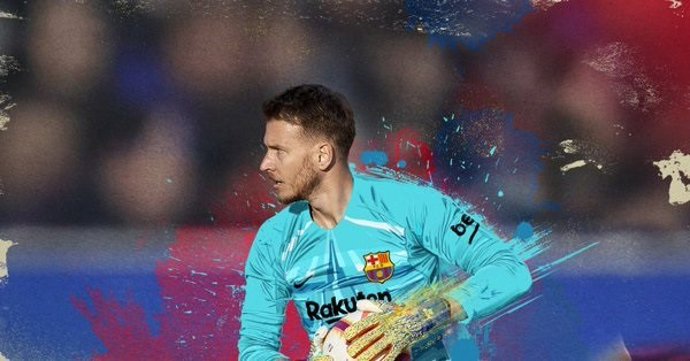Bienvenida del FC Barcelona a su nuevo portero Neto