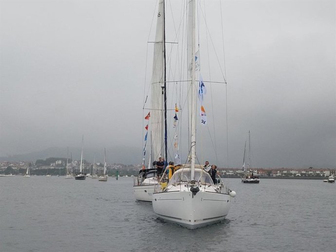 Participantes en la ruta jacobea por mar, "Navega el Camino"