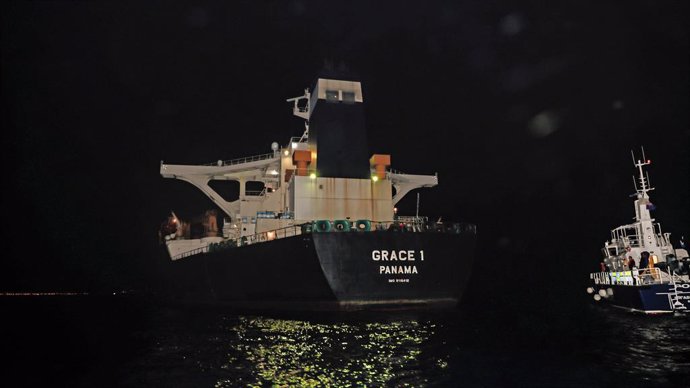 El superpetrolero irani 'Grace 1', retingut a Gibraltar