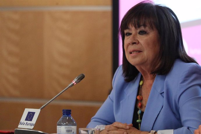La presidenta del PSOE y vicepresidenta primera del Senado, Cristina Narbona