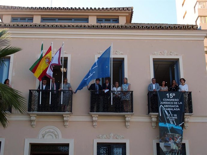 Lectura del manifiesto del Colegio de Abogados de Málaga con motivo del Día de la Justicia Gratuita y el Turno de Oficio