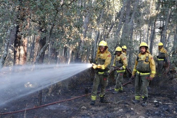Queda extinguido oficialmente el incendio de Cadalso