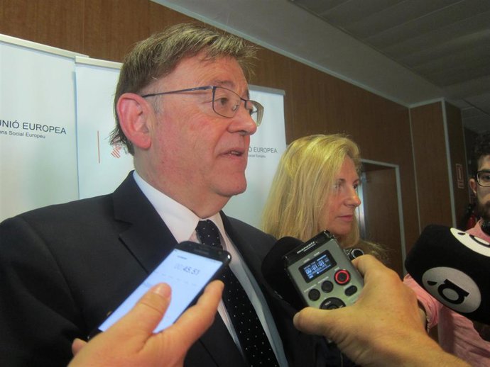 Ximo Puig junto a la alcaldesa de Castelló, Amparo Marco