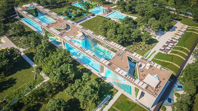 Projecte de Fluidra en Debrecen (Hongria) de 22 piscines