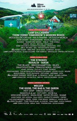 Horarios del Bilbao BBK Live 2019