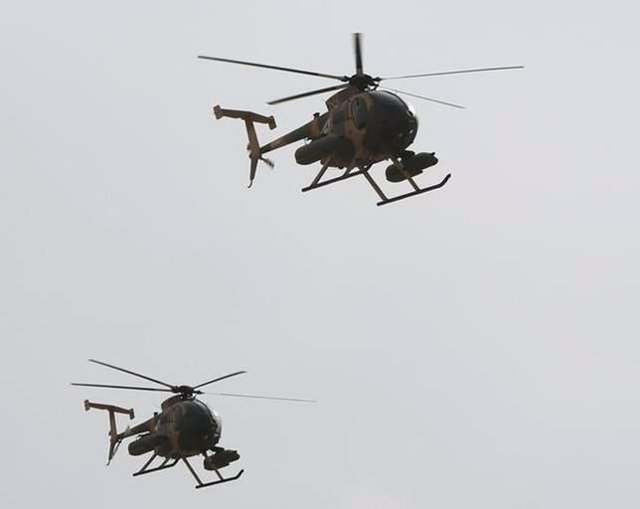 Helicópteros del Ejército afgano