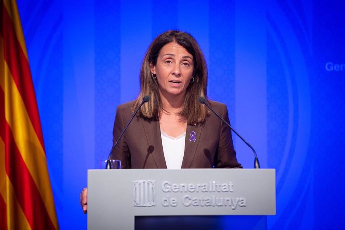 La consellera y portavoz del Govern de la Generalitat Meritxell Budó comparece en rueda de prensa tras el Consell Executiu.