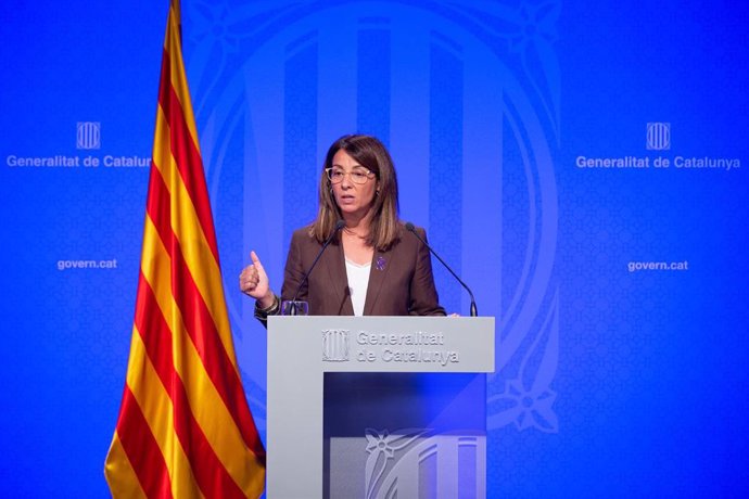 La consellera y portavoz del Govern de la Generalitat Meritxell Budó comparece en rueda de prensa tras el Consell Executiu.