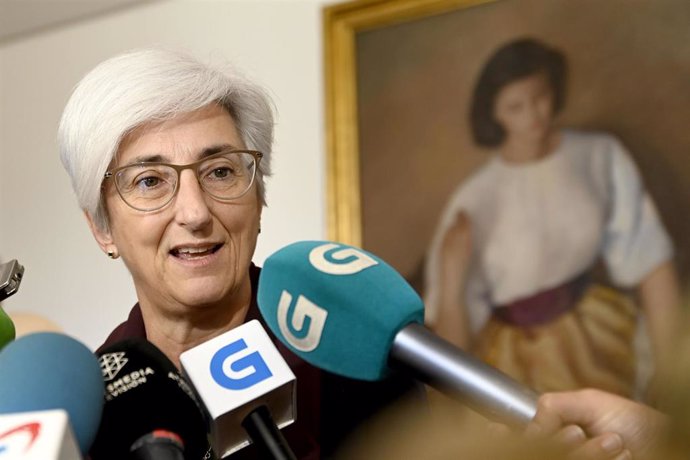 La Fiscal General de l'Estat María José Segarra ofereix declaracions als mitjans de comunicació.