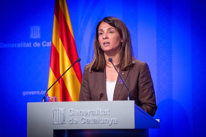 La consellera i portaveu del Govern de la Generalitat Meritxell Budó compareix en roda de premsa després del Consell Executiu.