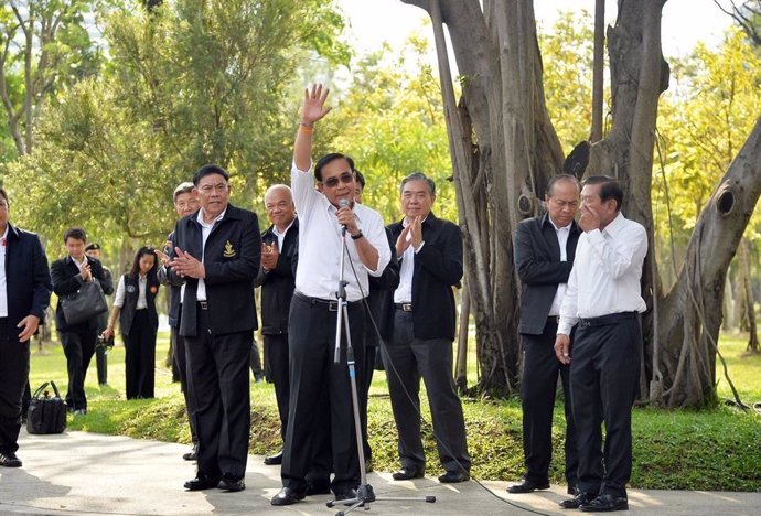 El general Prayuth Chan Ocha en un acto vestido de civil