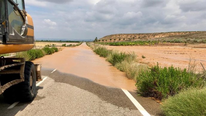 Corte LR-289 en Alfaro hacia Grávalos en La Rioja