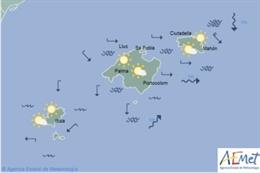 El tiempo, hoy miércoles 10 de julio de 2019, en Baleares.