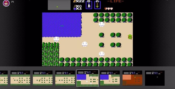 Videojuego de Zelda para NES con función de rebobinado