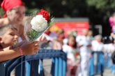 Ofrenda floral infantil a San Fermín