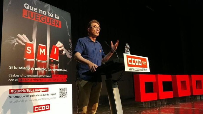 Imagen de archivo del secretario general de CCOO Madrid, Jaime Cedrún.