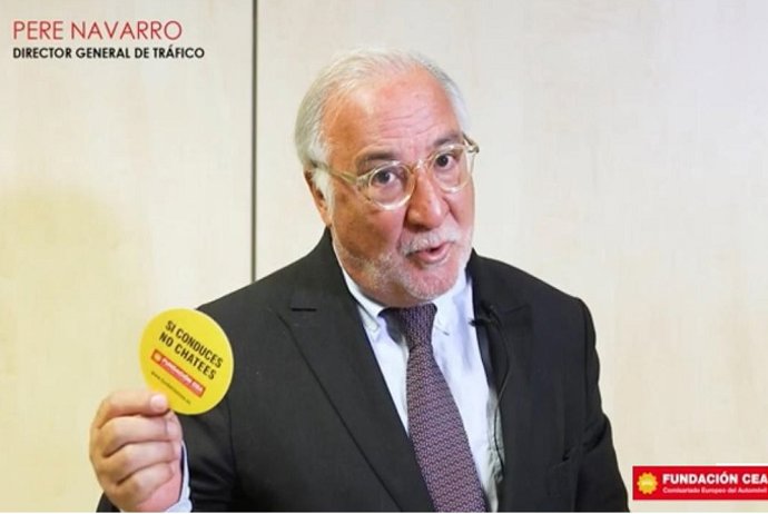 El director general de Tráfico, Pere Navarro, en el 'spot' de Fundación CEA 'Si 