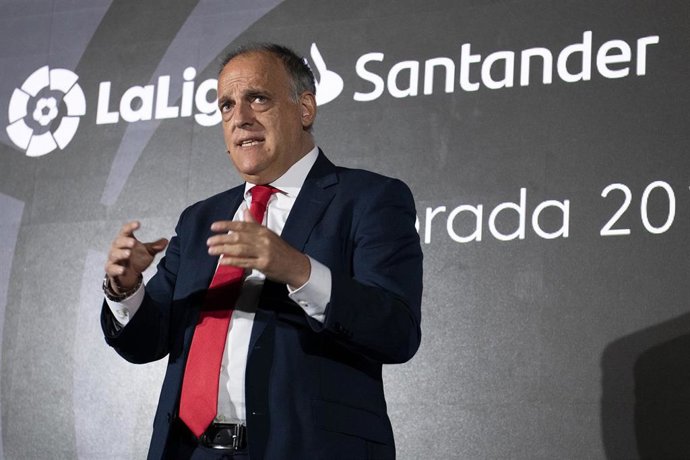 El presidente de LaLiga, Javier Tebas .