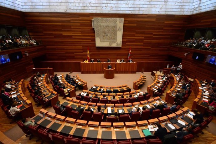 Mañueco en su discurso ante el Hemiciclo.