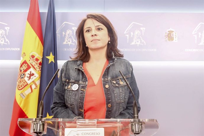 Rueda de prensa de Adriana Lastra tras la reunión de Pedro Sánchez y Pablo Iglesias