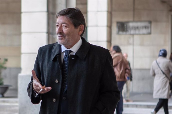 Francisco Javier Guerrero Benítez. Ex director general de Trabajo y Seguridad Social. asiste a la sesión del juicio sobre el denominado procedimiento específico por el que se concedían ayudas a expedientes de regulación de empleo (ERE) irregulares 