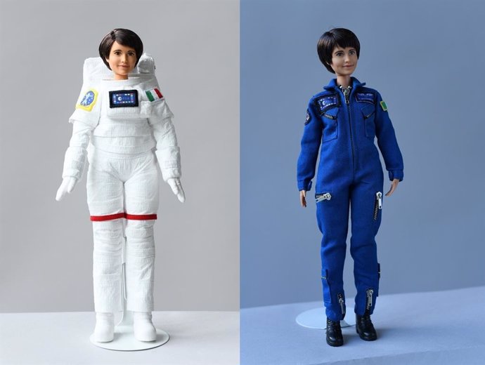 Barbie astronauta con la cara de la astronauta italiana Samantha Christoforetti